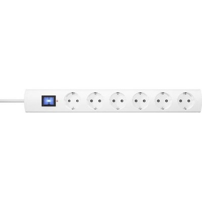 Kopp 233202008 Multi-Outlet with Surge Protection 6 Compartments White S
