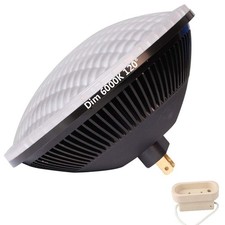 Dimmable 36W LED PAR56 120° WFL Cool White 6000K, Super Bright 4200lm 500W Re...