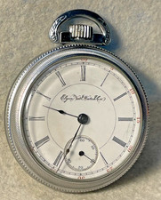 1887 Antique ELGIN Grade 74 Pocket Watch 18s 11j - Good Running
