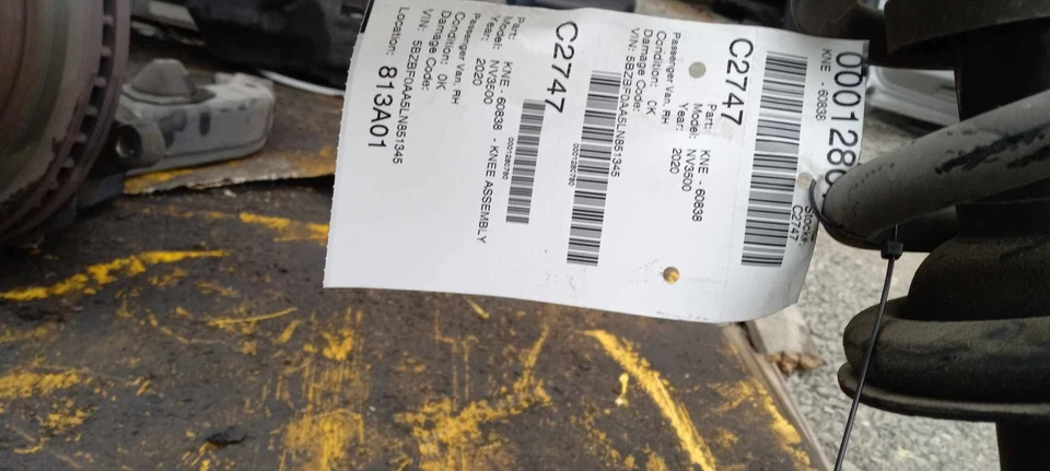 12-20 NISSAN NV 3500 Knee Assembly Right passenger less caliper - Image 3 of 3