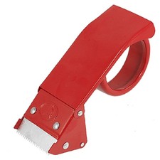 Red Metal 2" Packaging Adhesive Tape Cutter Roll Dispenser