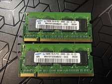 Pair of Samsung 256MB 1rx 16 PC2-3200s-333-10-C3 lapto RAM