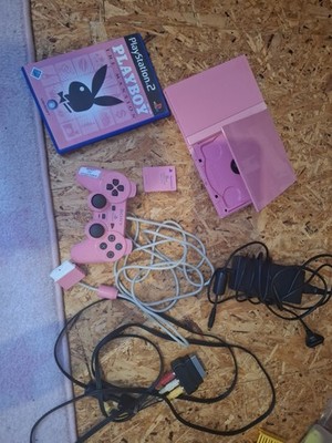 Playstation 2 Pink Konsole Cpntroller Memory Card Slimline