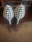 Apt 9 Women's Sz 6  Black White Houndstooth Print Heels EXCELLENT Condition — photo 2