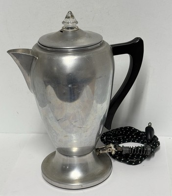 Vintage Mirro Aluminum Coffee Percolator (Model 9122M), Made In USA! *UNTESTED*