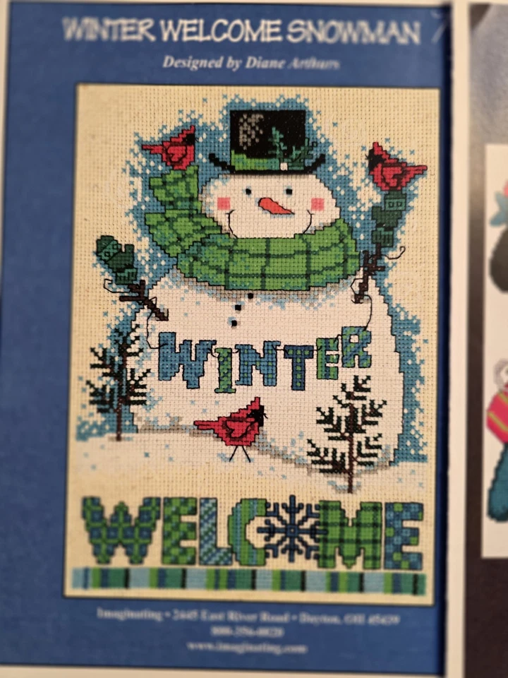 2 Winter & Snowmen Cross Stitch Charts by Imaginating - Image 2 of 3
