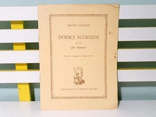 Dodici Scozzesi! Italian Sheet Music PB Book by Mauro Giuliani