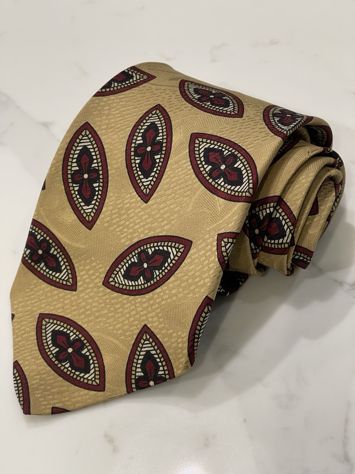 Vintage Robert Talbott Studio Abstract Paisley Me… - image 1