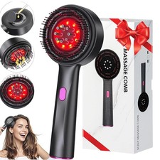 Portable 3 Modes Scalp Massage Comb Waterproof Hair Oil Applicator Hair Massager