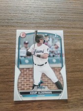 Kemp Alderman 1st Prospect Rookie 2023 Bowman Draft Card #BD-123 Miami Marlins