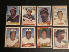 Frank Robinson Lot (8) Cards Baltimore Orioles Giants Mgr 1982 - 1991