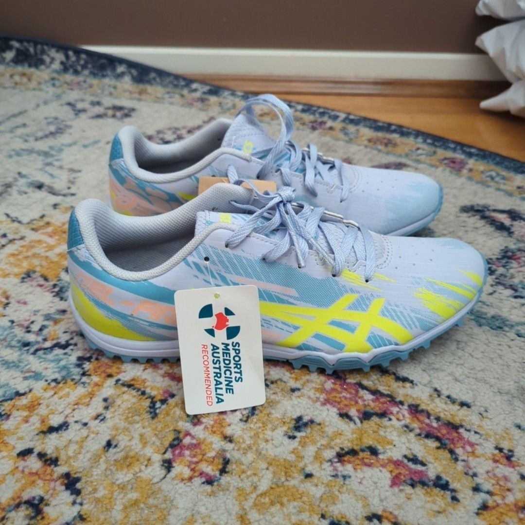 ASICS Shoes Mens Size 7 Multicolour Turf Running Low Top Sneakers 1064A004