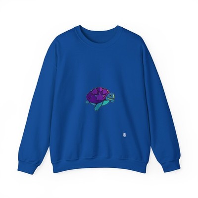 Rainbow Star Turtle Crewneck Sweatshirt | Cosmic Chill Vibe