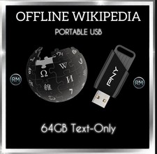 Offline Wikipedia Kiwix USB | No Internet Required | No Images | 64GB 3.2 Offline Wikipedia Kiwix USB | No Internet Required | No Images | 64GB 3.2