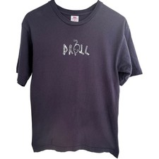Drool Band T Shirt Mens Medium Black Bayside Made In USA Indie Rock Tee