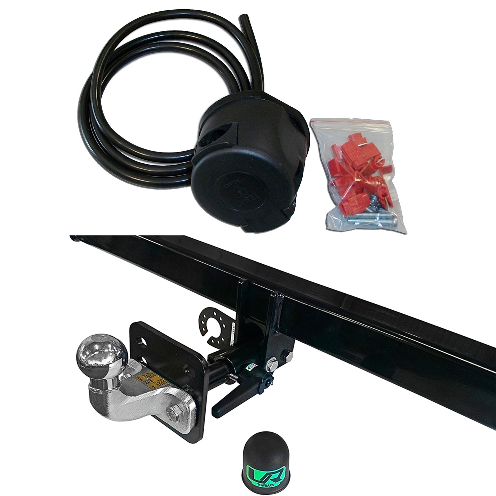 Detachable Flange Towbar+7P Universal Wiring For Mahindra GOA 6 - 07/18