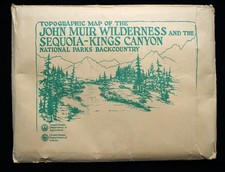 Topographic Map Of The John Muir Wilderness And The Sequoia- Kings Canyon Parks