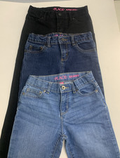 Children's Place Size 10 Slim Super Skinny Girl's Jeans Adjustable Waist - 3 Pc.