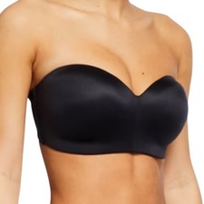 *NWOT Wacoal 854372 Staying Power Wire Free Strapless Black Bra – 32DD