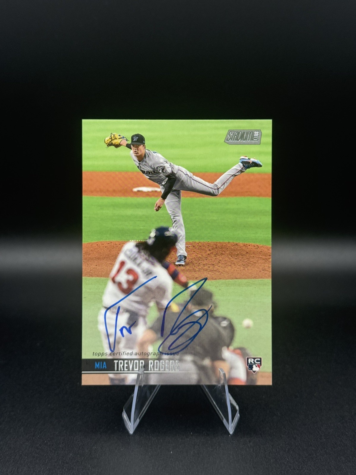 Trevor Rogers Rookie Auto 2021 Topps Stadium Club (RC) Miami Marlins #SCBA-TR.