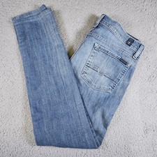 7 For All Mankind Roxanne 28 Slim Straight Leg Denim Women's Jeans