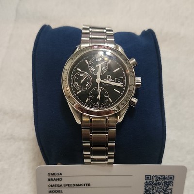 OMEGA Speedmaster Automatic Chronograph Date Tachymeter Black Dial Steel