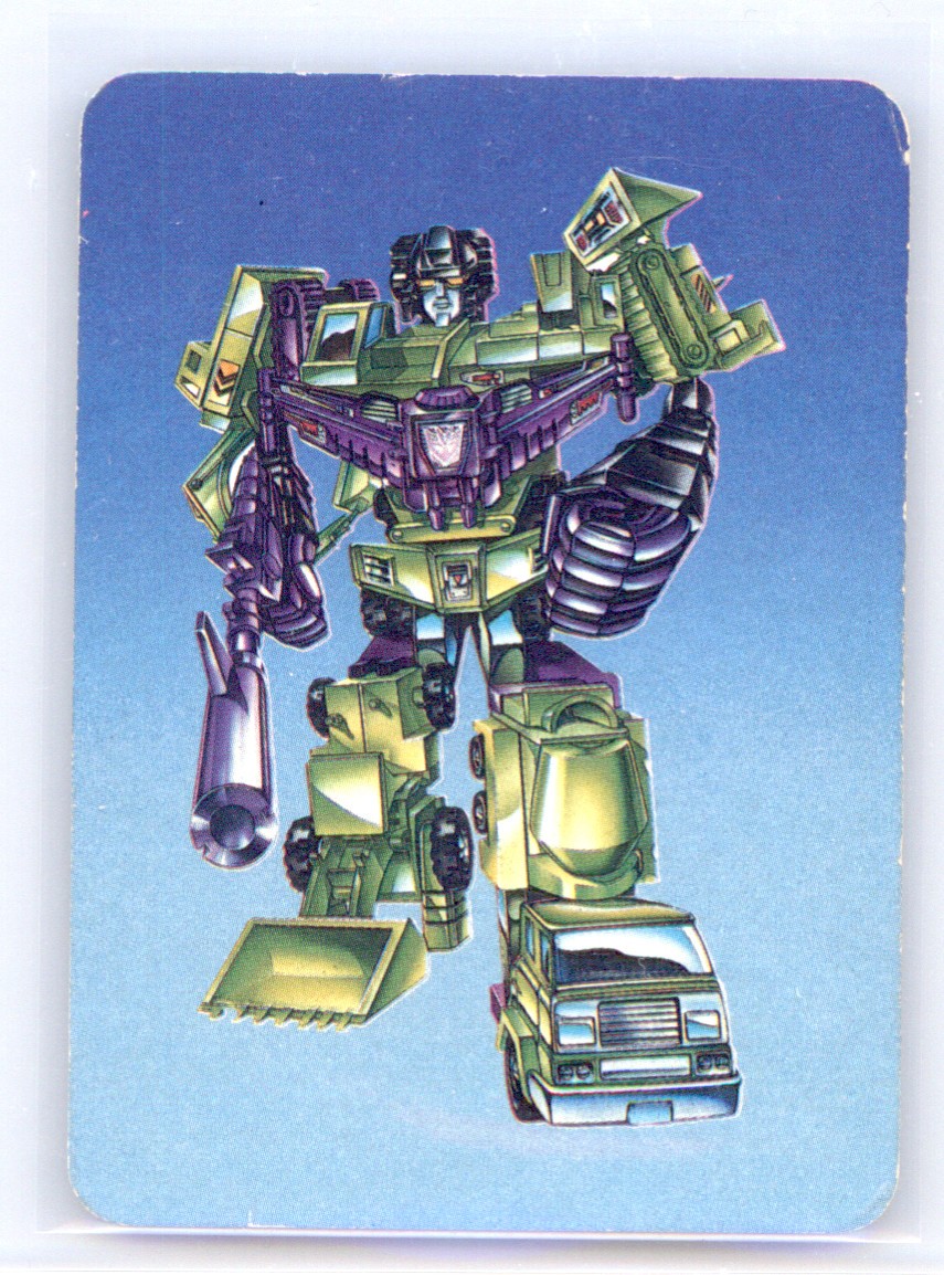 1985 Transformers Series 1 Devastator #115 - Blue Background