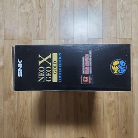 SNK Neo Geo X Gold Limited Edition Console Complete Set Black Tested Used Japan