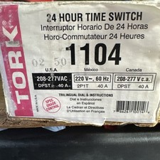 Tork 1104, 24 Hour Time Switch, 40A