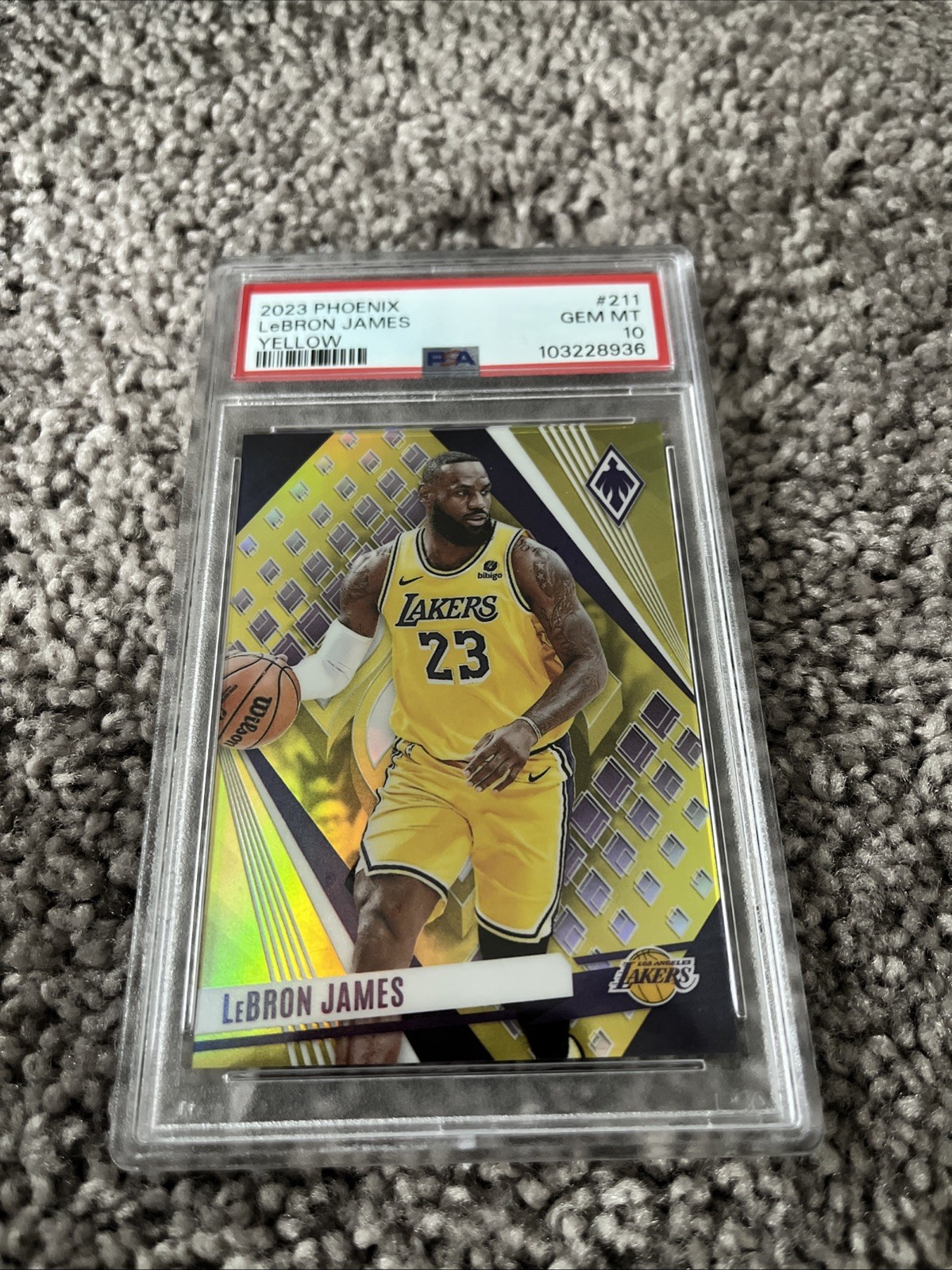 2023-24 Panini Phoenix - LeBron James #211 Yellow /49