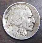 1915 Buffalo Nickel grades XF Extra Fine