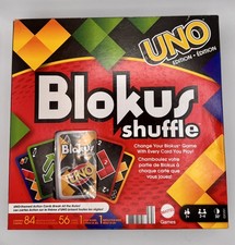 Blokus Shuffle Uno Edition COMPLETE Mattel 2021 Classic Strategy Action