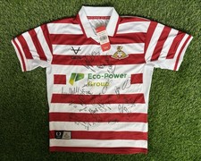GENUINE DONCASTER ROVERS SIGNED 22/23 SHIRT FT MOLYNEUX, EXACT PROOF SHOWN