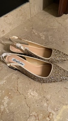 Lady Couture Gold Reinstone Ronda Heels Women s Size 9 Brand New Without Box.