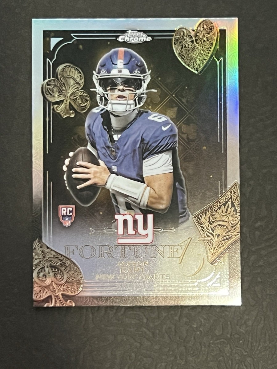 2025 Topps Chrome Football #F15-23 Jaxon Dart Fortune 15 REFRACTOR