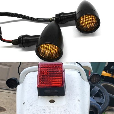 2x Moto Bullet LED Turn Signal Lights For Suzuki Boulevard C90 M109R M50 M90