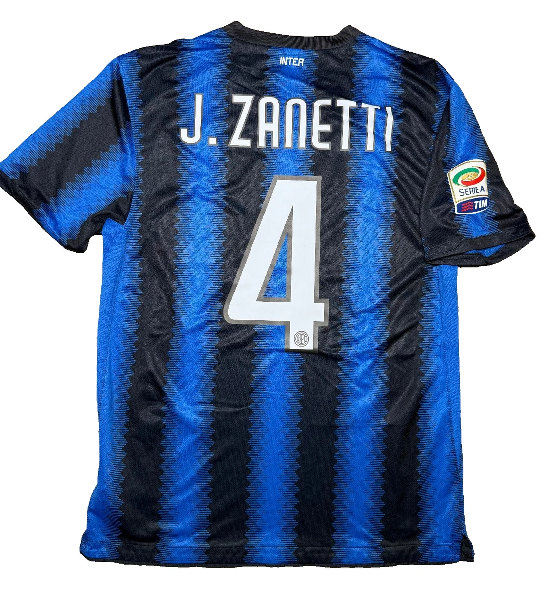 Maglia Inter J. Zanetti 4 Completa - Replica Ufficiale 2025/2026, Con Pantaloncini E Calzettoni, Adulto E Bambino