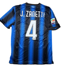 Maglia calcio vintage Inter Zanetti Pirelli Nike 2010 2011 Triplete shirt jersey