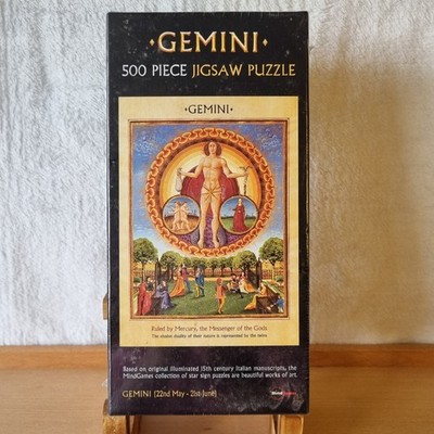 Zwillinge Puzzle 500 Teile Denkspiele Sternzeichen Astrologie Sternzeichen Brandneu