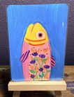 ACEO - Original Art Card - Whimsy Fish -  Acrylic - Art by Chels - OOAK — photo 2