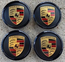 New 4 Set Porsche 76mm Taycan Wheel Center Hub Cap 9j1 New 4 Set Porsche 76mm Taycan Wheel Center Hub Cap 9j1