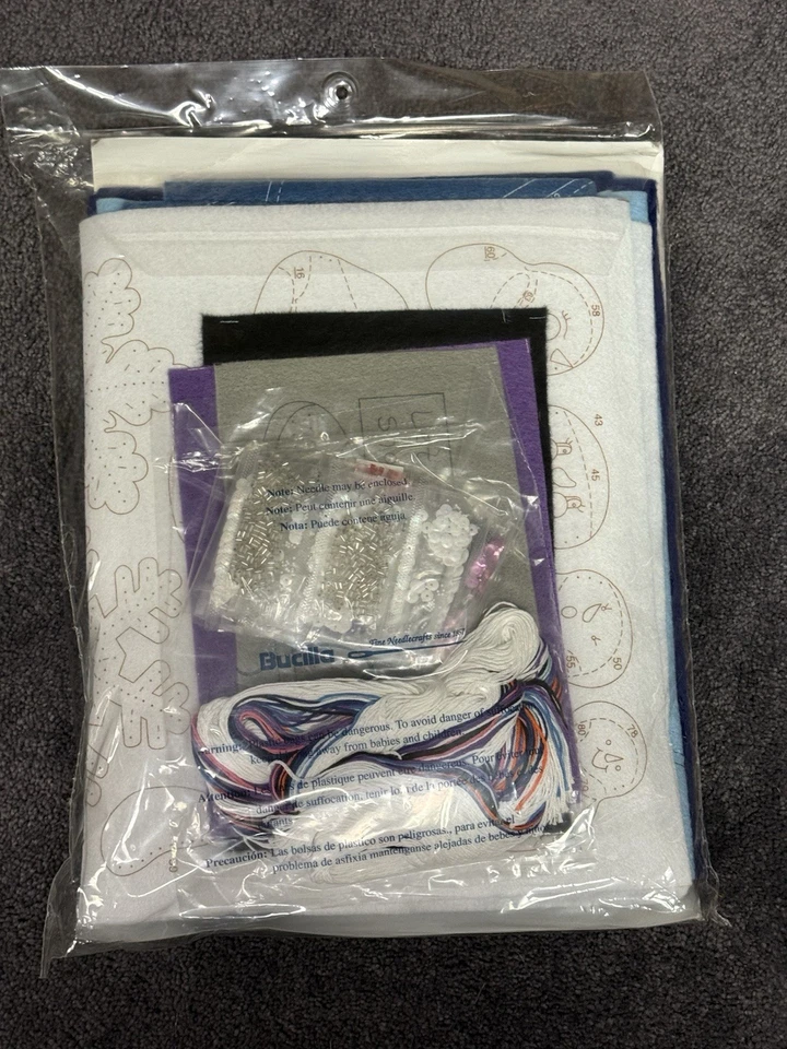 Bucilla Glitter & Glitz + Let It Snow 43" Christmas Tree Skirt Kits New Sealed - Image 4 of 4