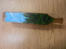 Vintage Harold Shields Hand painted Wood Box Turkey Call Signed on Bottom Used