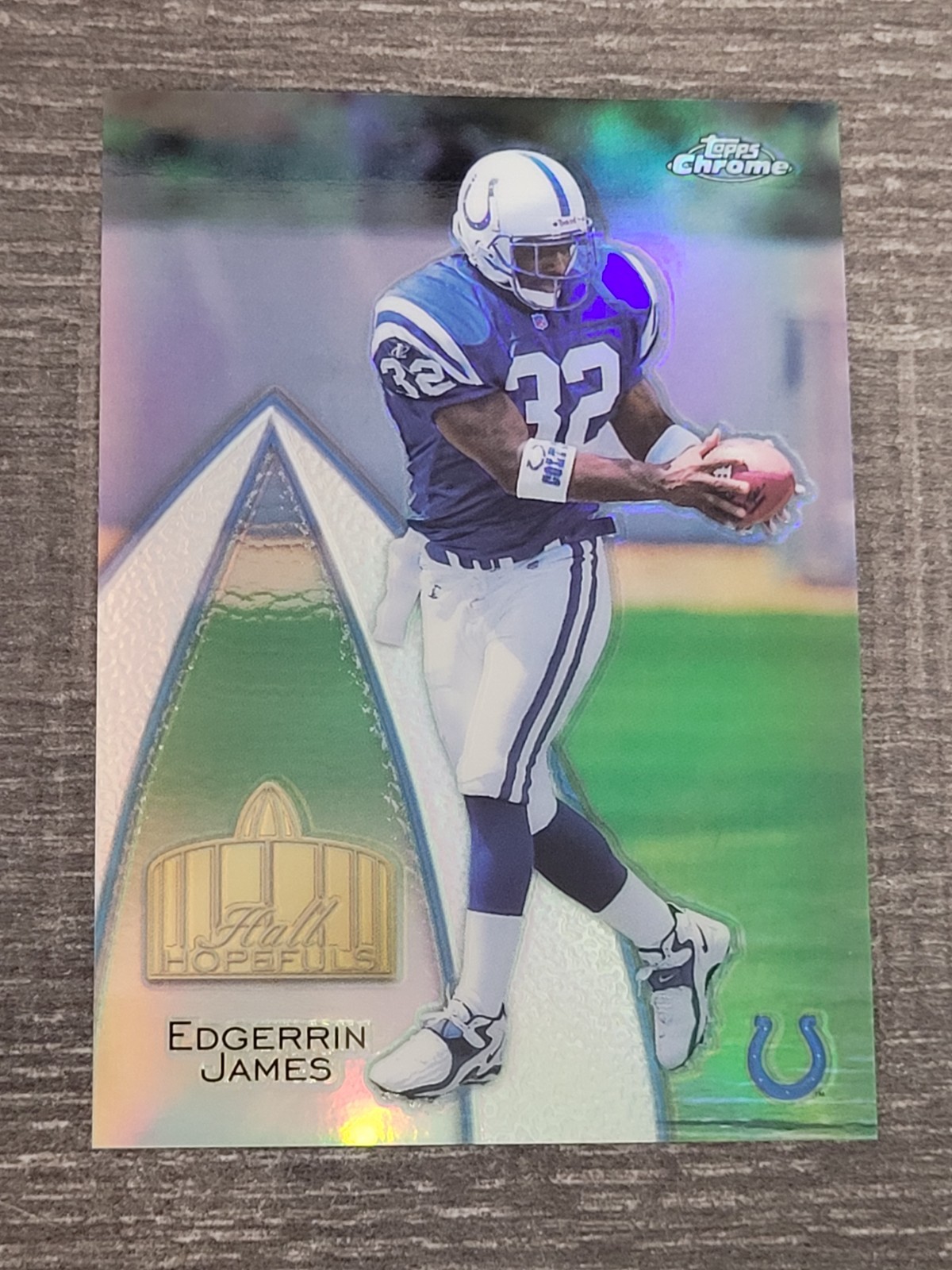1999 Topps Chrome Refractor Edgerrin James Hall Hopefuls #H3 Insert Colts /100