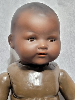 Extremely Rare Black Dream Baby, All Original Open Mouth, Sleep Eyes, 15.5'' Doll