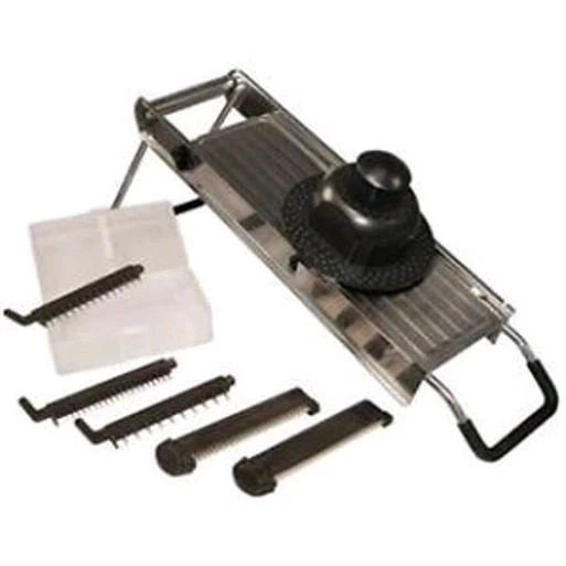 Michael Symon's“Live to Cook”STAINLESS STEEL Mandoline Slicer w/ 5 Blades~Weston