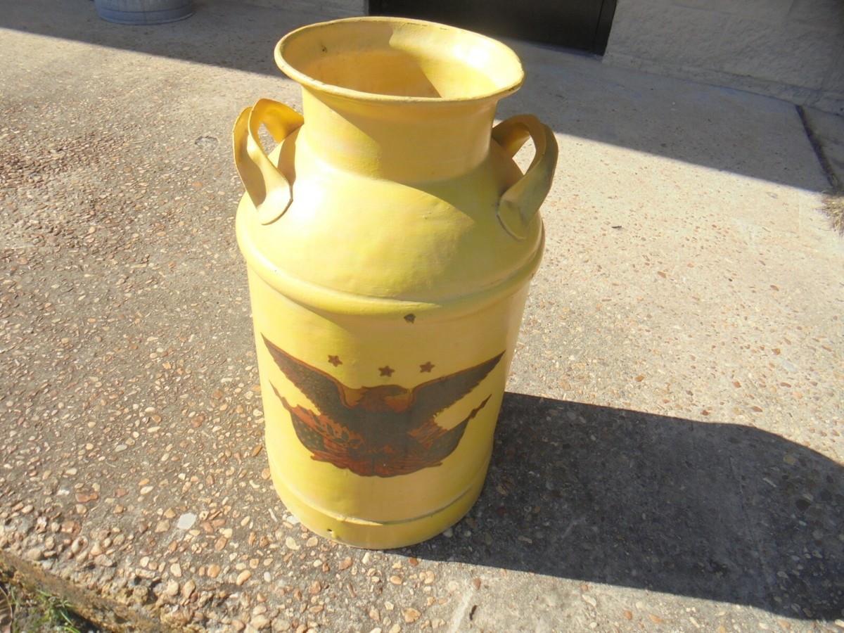 VINTAGE METAL MILK CAN BORDEN'S OWAT-48 | eBay