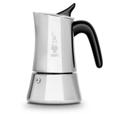 Bialetti Moon Exclusive Stainless Steel Stovetop Coffee Percolator Moka Pot