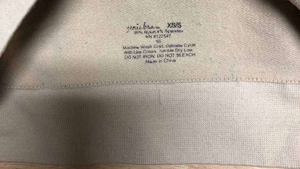 Used Beige Nude Sports Genie Bra Size XS/S Small (You Can Add Your Own Pads) - Image 2 of 3