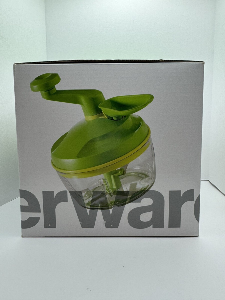Tupperware Lime Green Quick Chef Pro System Manual Food Processor